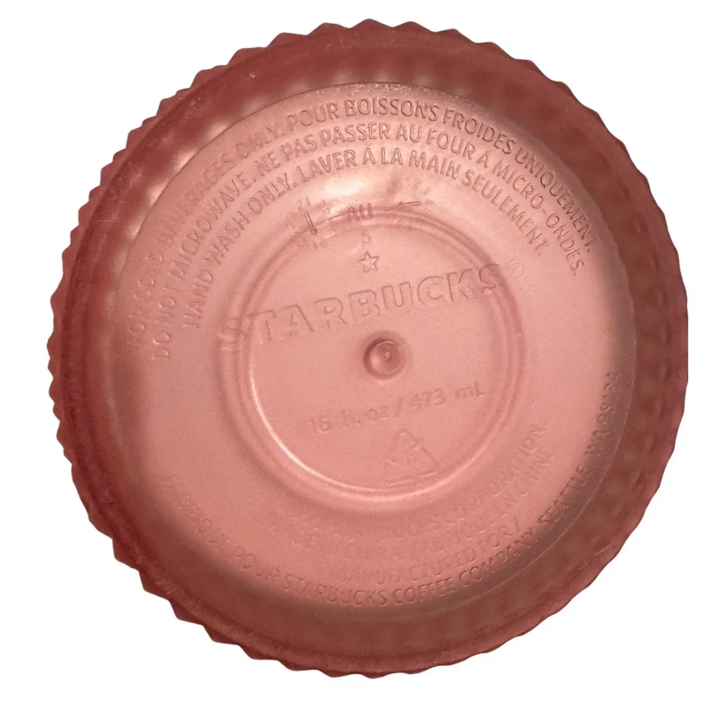 2022 Starbucks Soft Touch Pink Lemonade Jelly Studded 16 Oz Tumbler Valentine's